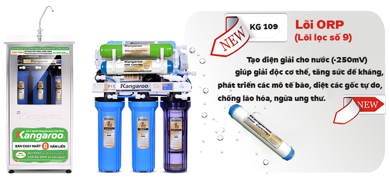 may loc nuoc kangaroo 9 loi loc kg109 tai hai duong